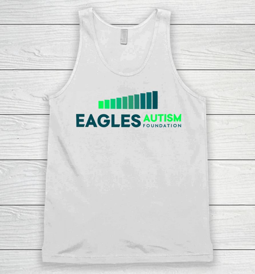 Kylie Kelce Wearing Eagles Autism Foundation Tee Shirt New Heights Unisex Tank Top