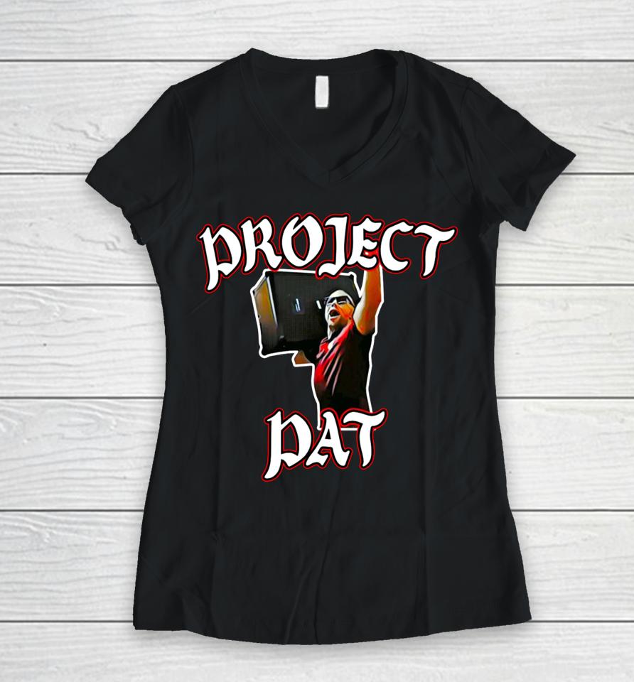 L1C4Thearts Project Pat Women V-Neck T-Shirt