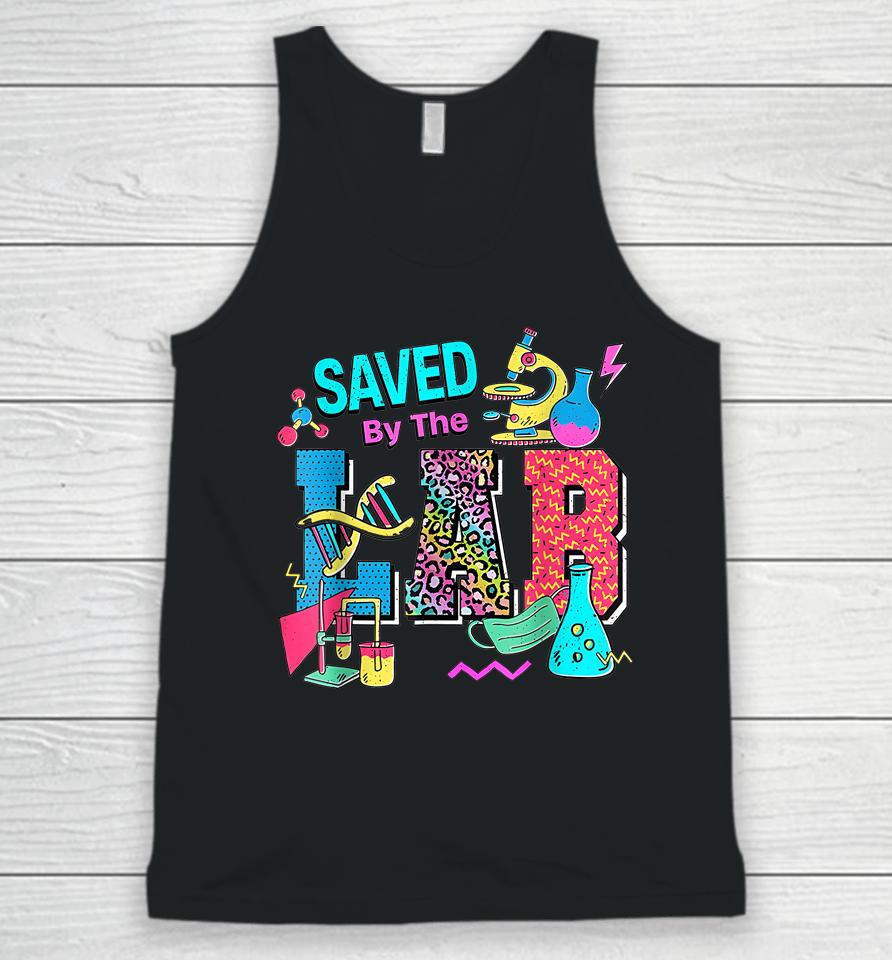 Lab Week 2023 Saved By The Lab Retro Medical Laboratory Tech Unisex Tank Top