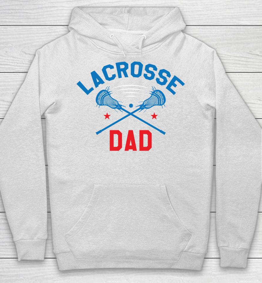 Lacrosse Dad Vintage Lacrosse Player Stick Retro Hoodie