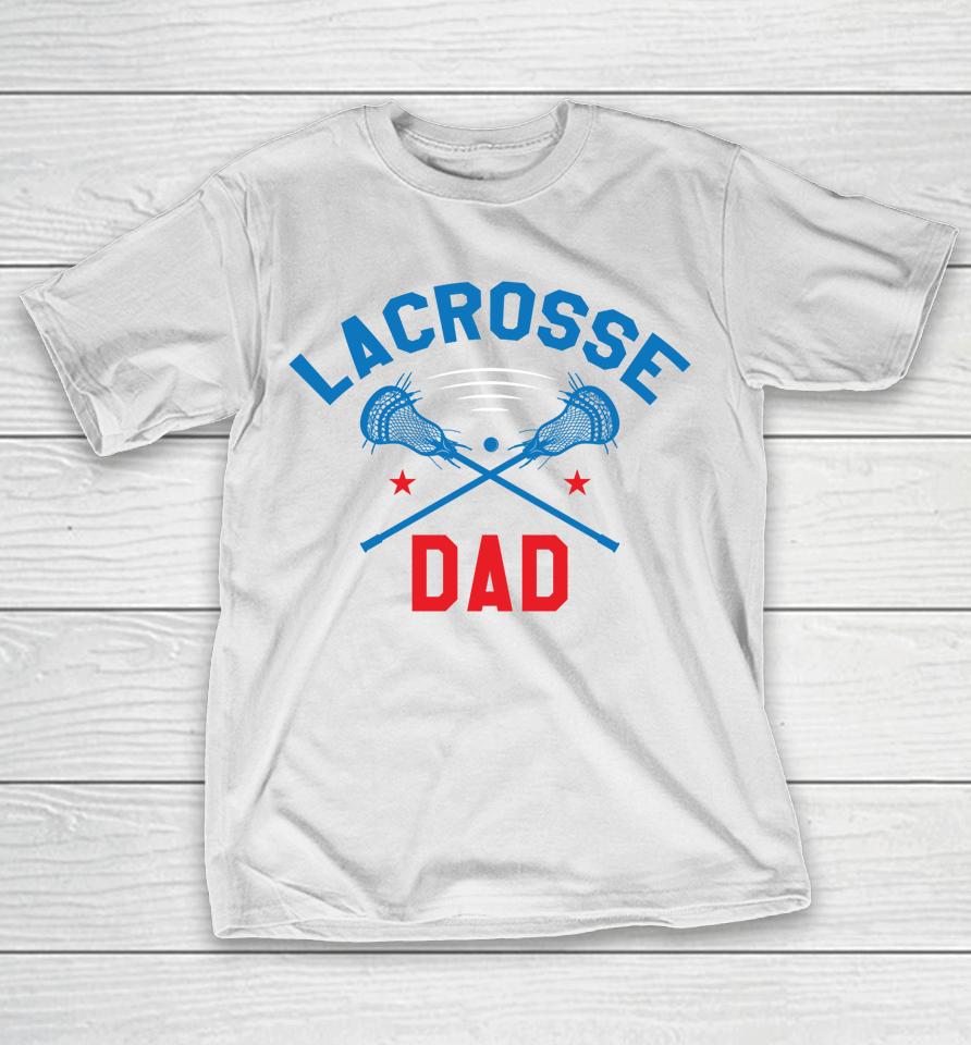 Lacrosse Dad Vintage Lacrosse Player Stick Retro T-Shirt