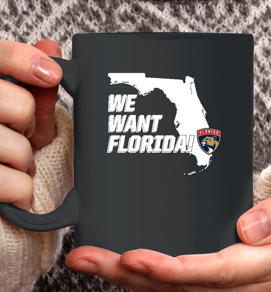 Lacrosswear Florida Panthers We Want Florida Coffee Mug