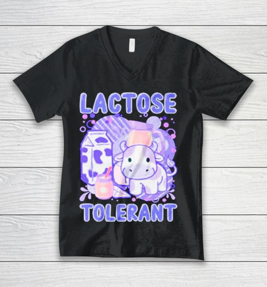 Lactose Intolerant Funny Milk Unisex V-Neck T-Shirt