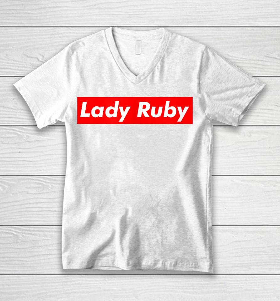 Lady Ruby Shirt I Stand With Lady Ruby Freeman Unisex V-Neck T-Shirt