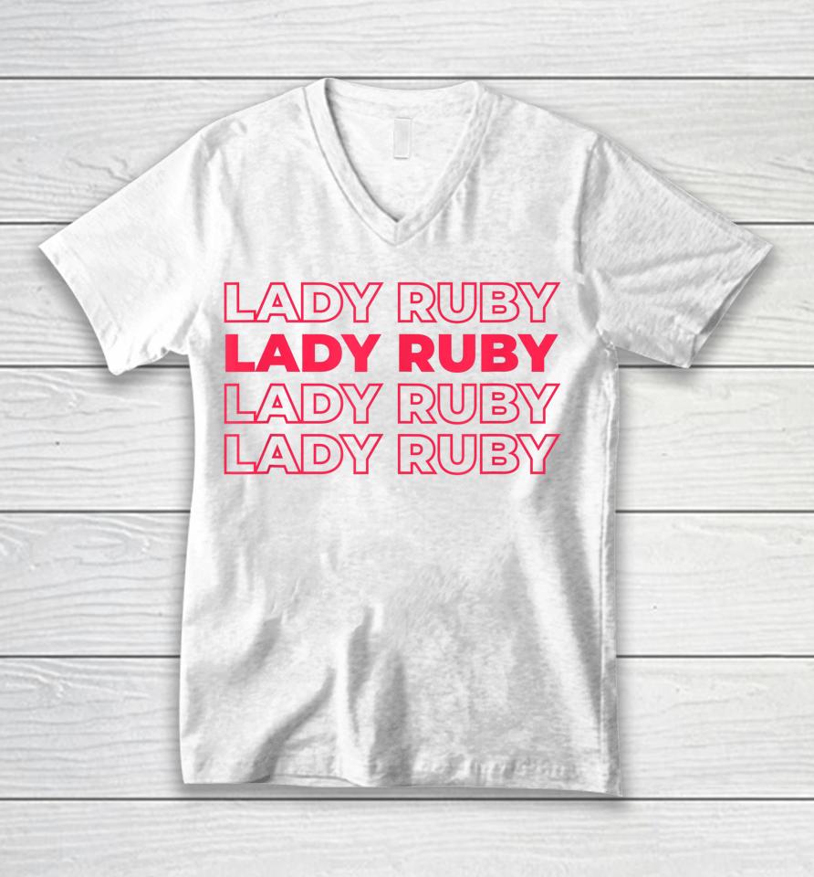 Lady Ruby Shirt I Stand With Lady Ruby Freeman Unisex V-Neck T-Shirt