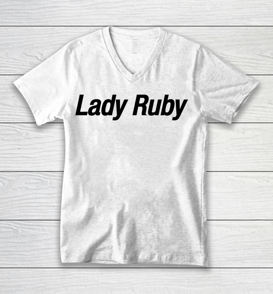 Lady Ruby T Shirt I Stand With Lady Ruby Freeman Unisex V-Neck T-Shirt