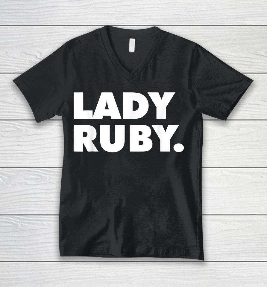 Lady Ruby T Shirt I Stand With Lady Ruby Freeman Unisex V-Neck T-Shirt