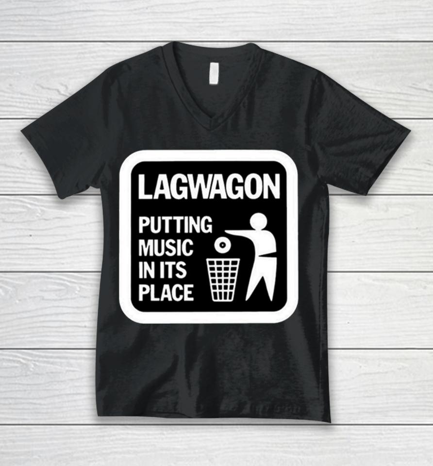 Lagwagon Putting Music In Its Place Unisex V-Neck T-Shirt
