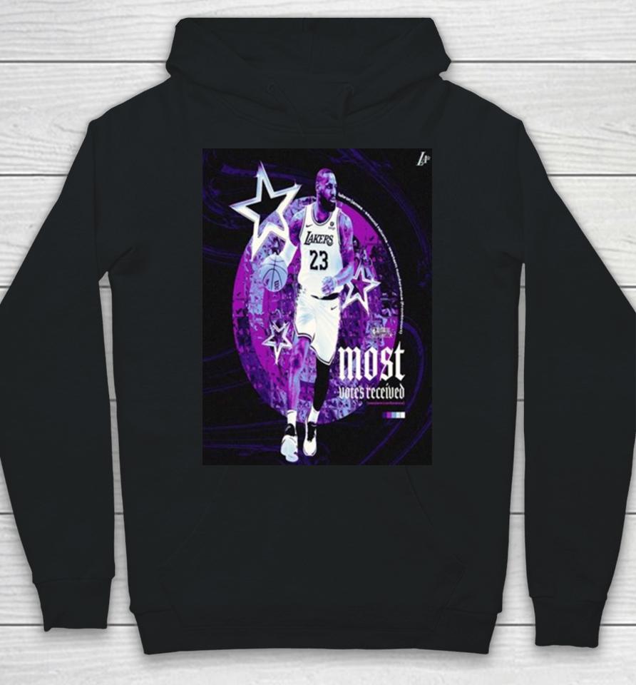 Lakers Lebron James Top Of The West Most Votes Received In Nba Western Conference Hoodie