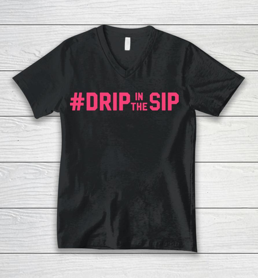 Lane Kiffin Drip In The Sip Ole Miss Football Unisex V-Neck T-Shirt