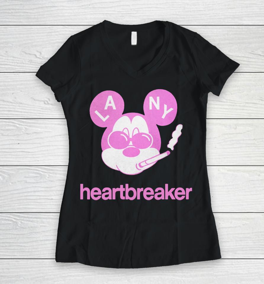 Lany Merch Heartbreaker Women V-Neck T-Shirt