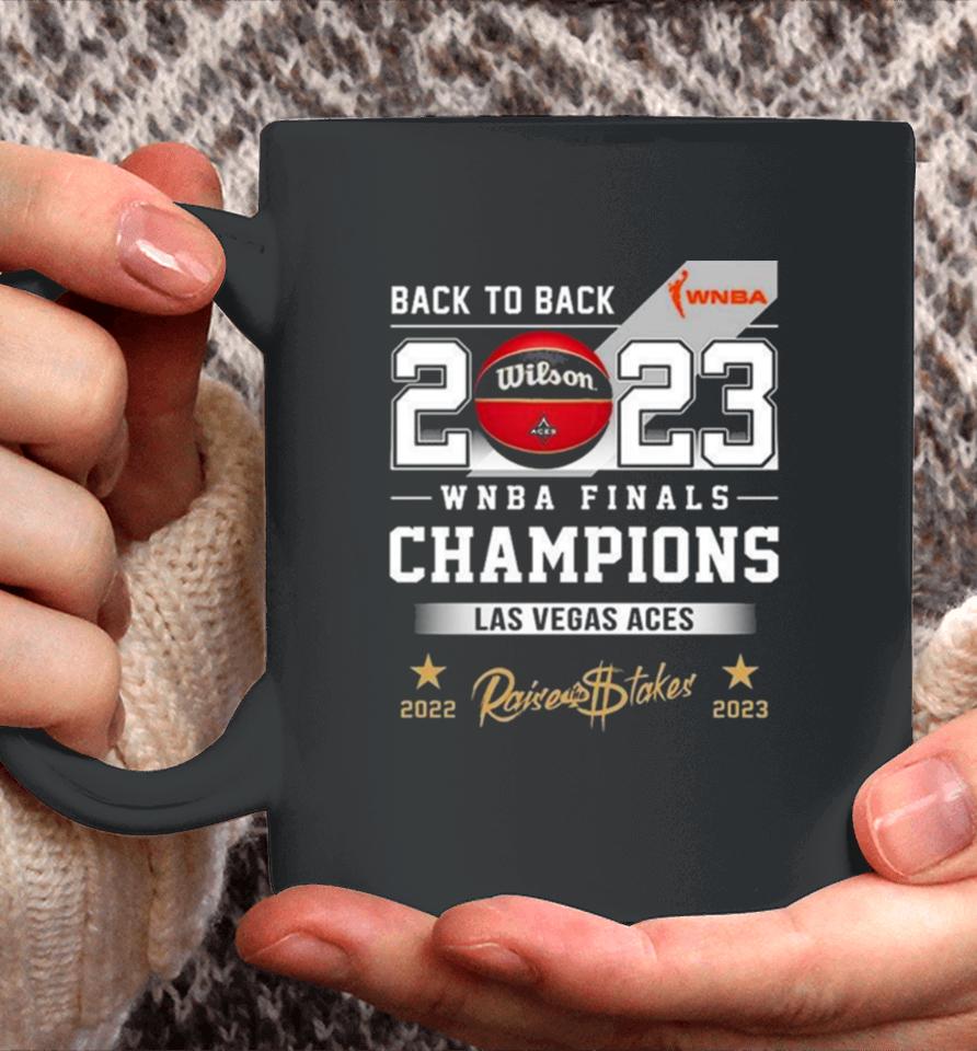 Las Vegas Aces Back To Back 2022 2023 Wnba Finals Champions T Coffee Mug