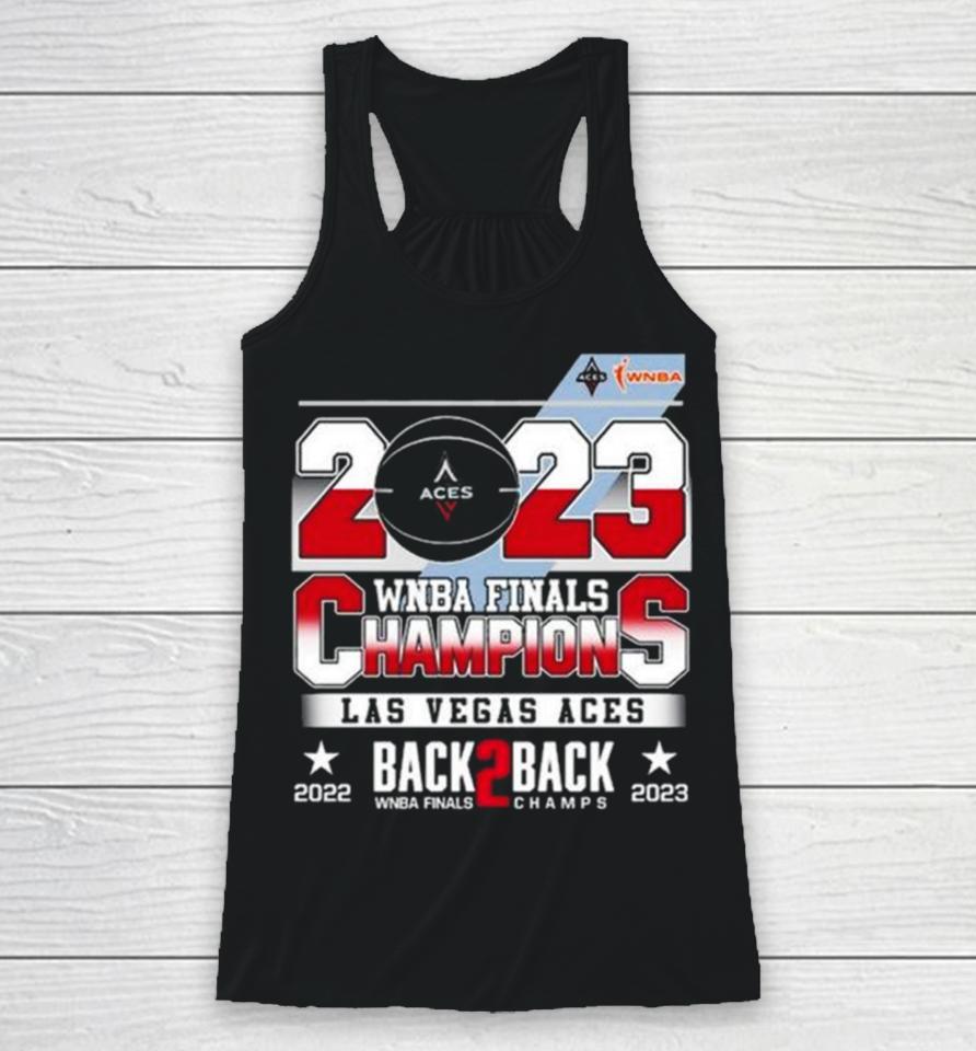 Las Vegas Aces Wnba Finals Champions Back 2 Back 2022 2023 Racerback Tank
