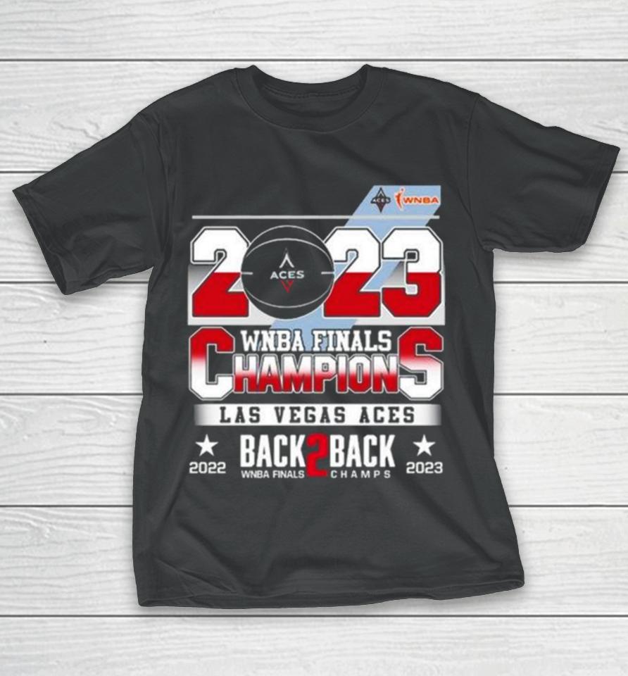Las Vegas Aces Wnba Finals Champions Back 2 Back 2022 2023 T-Shirt