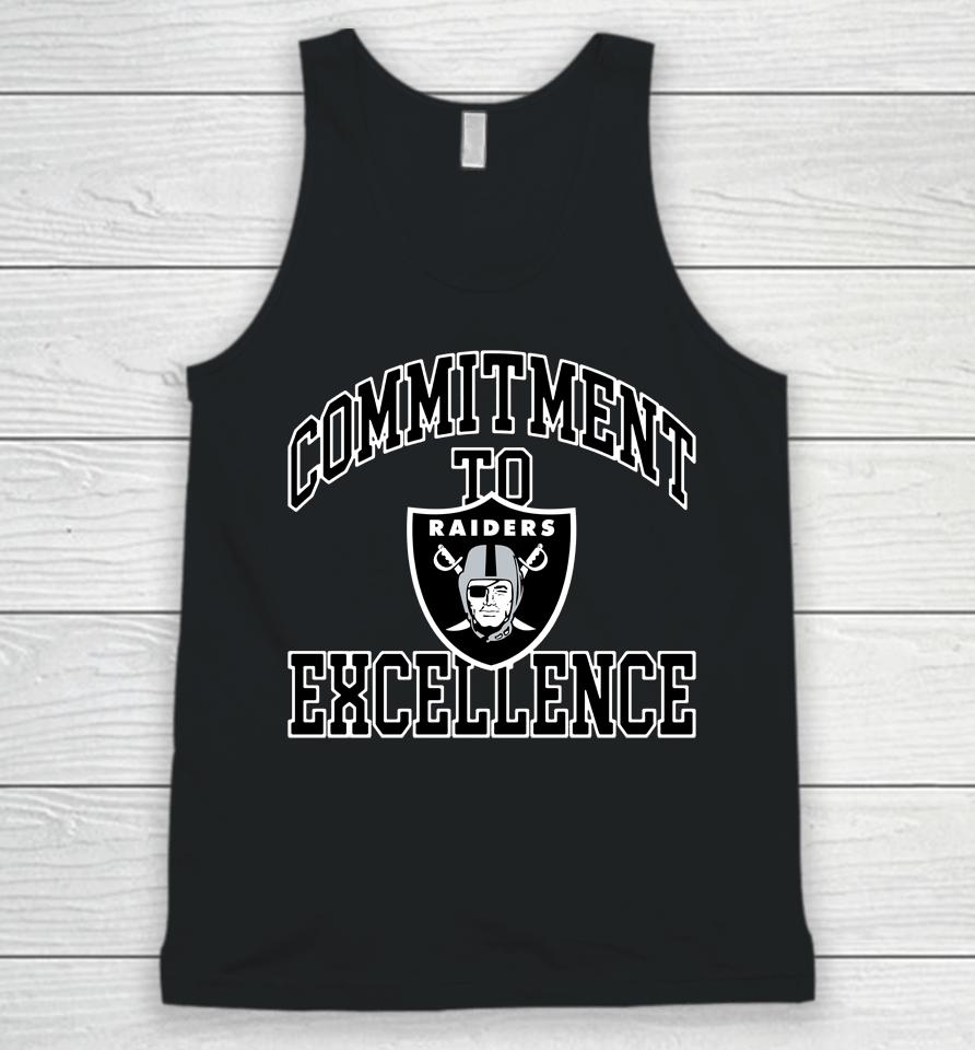 Las Vegas Raiders Commitment To Excellence Hyper Local Tri-Blend Unisex Tank Top