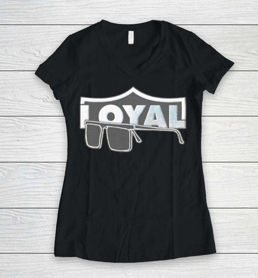 Las Vegas Raiders Forever Loyal Women V-Neck T-Shirt