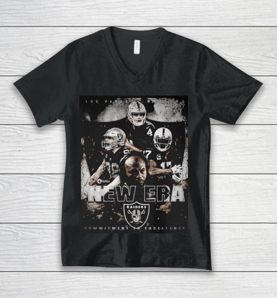 Las Vegas Raiders New Era Commitment To Excellence Unisex V-Neck T-Shirt