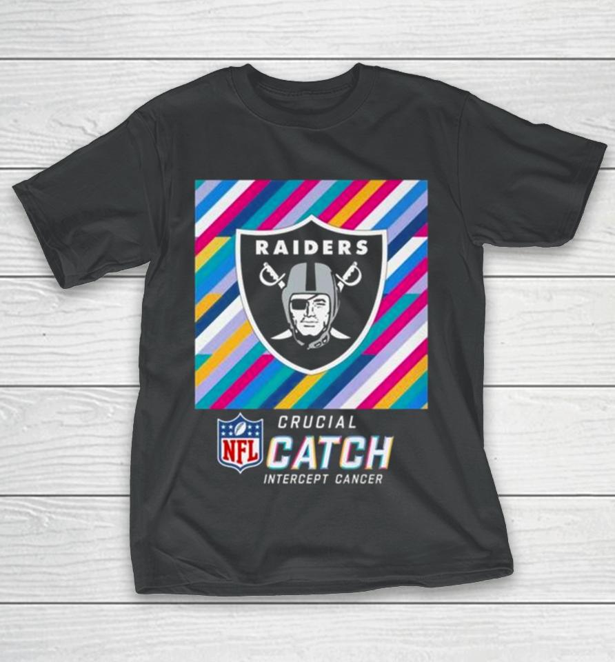 Las Vegas Raiders Nfl Crucial Catch Intercept Cancer T-Shirt