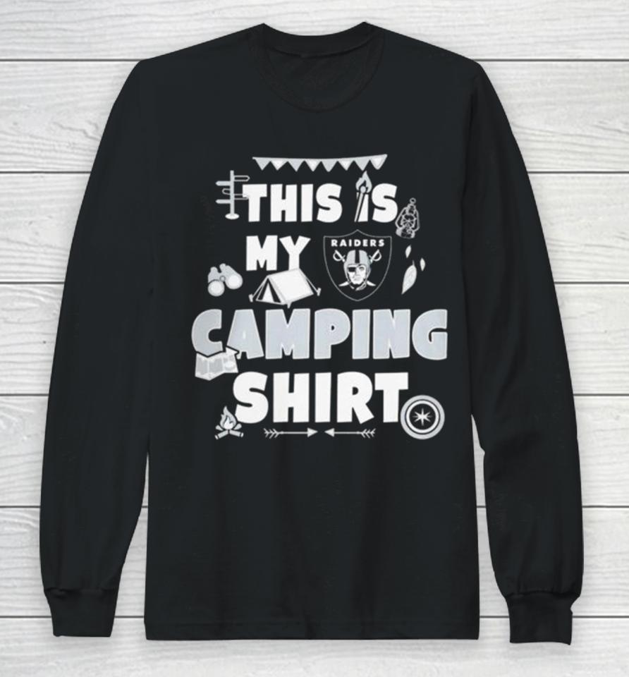Las Vegas Raiders This Is My Camping Long Sleeve T-Shirt