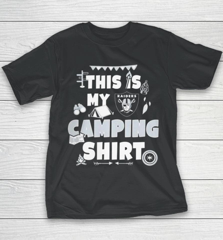 Las Vegas Raiders This Is My Camping Youth T-Shirt