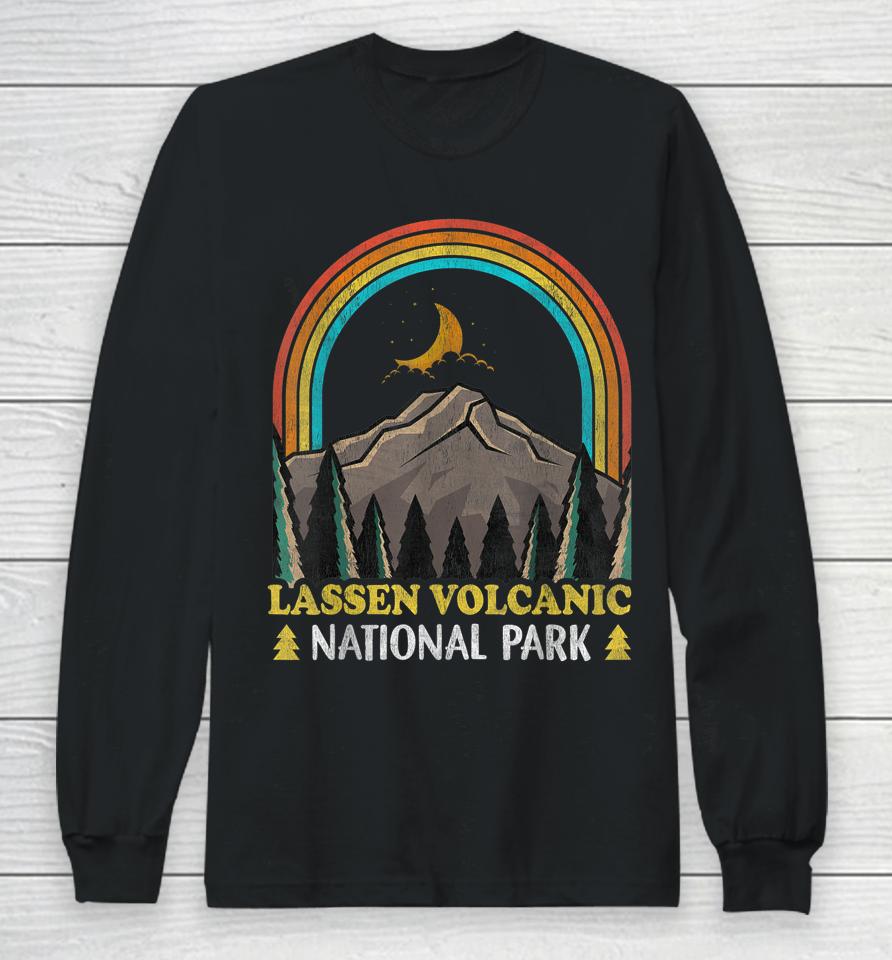 Lassen Volcanic National Park Vintage Camping Long Sleeve T-Shirt
