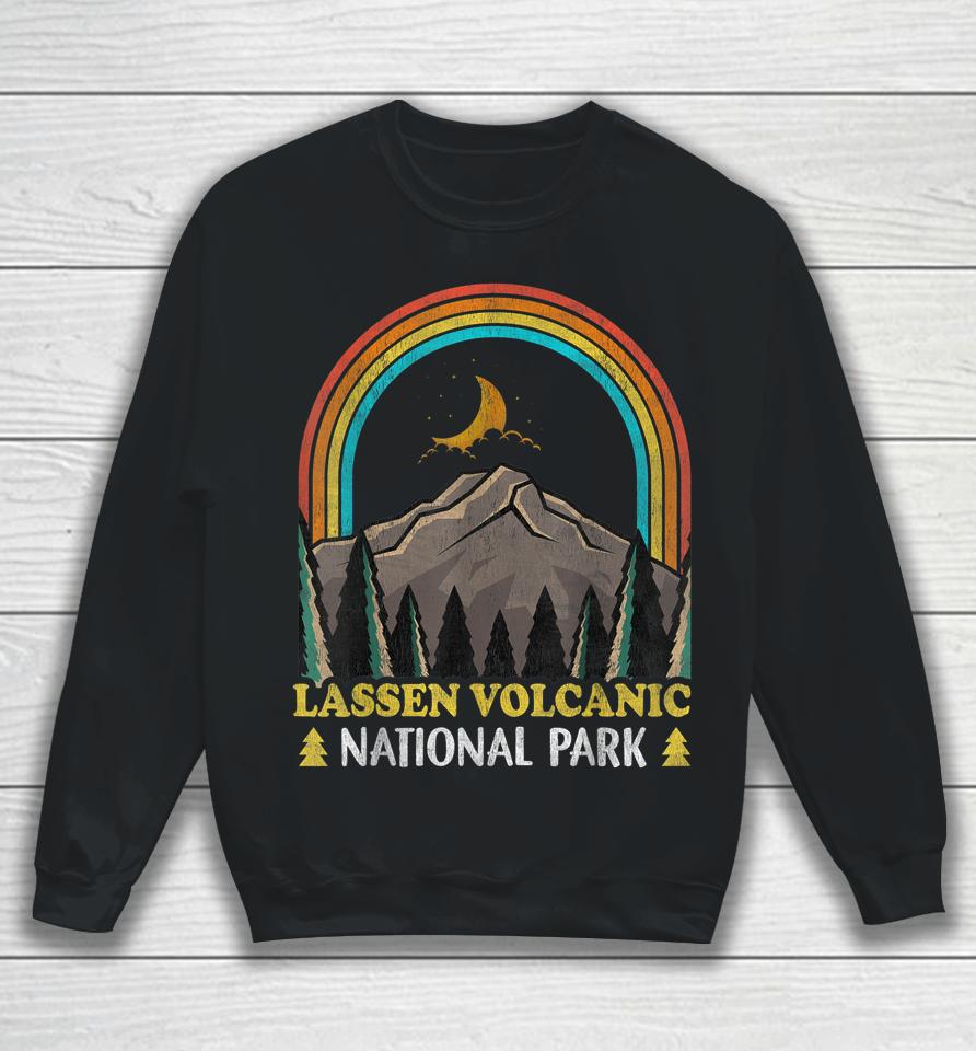 Lassen Volcanic National Park Vintage Camping Sweatshirt