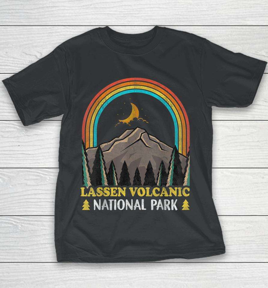 Lassen Volcanic National Park Vintage Camping Youth T-Shirt