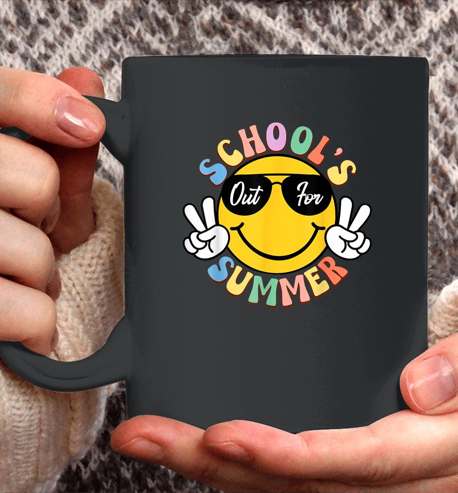 Last Day Of School Graduation Groovy Schools Out For Summer Coffee Mug