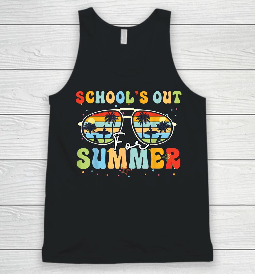 Last Day Of School Retro Schools Out For Summer Teacher Unisex Tank Top