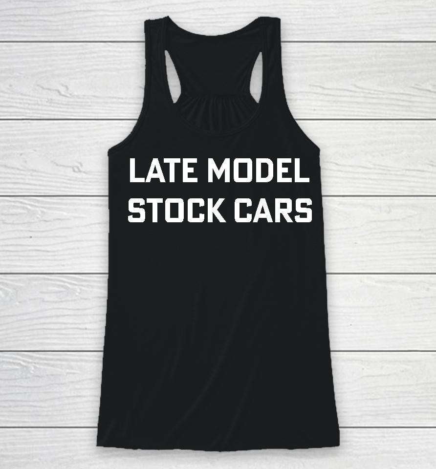 Late Model Stock Cars Racerback Tank