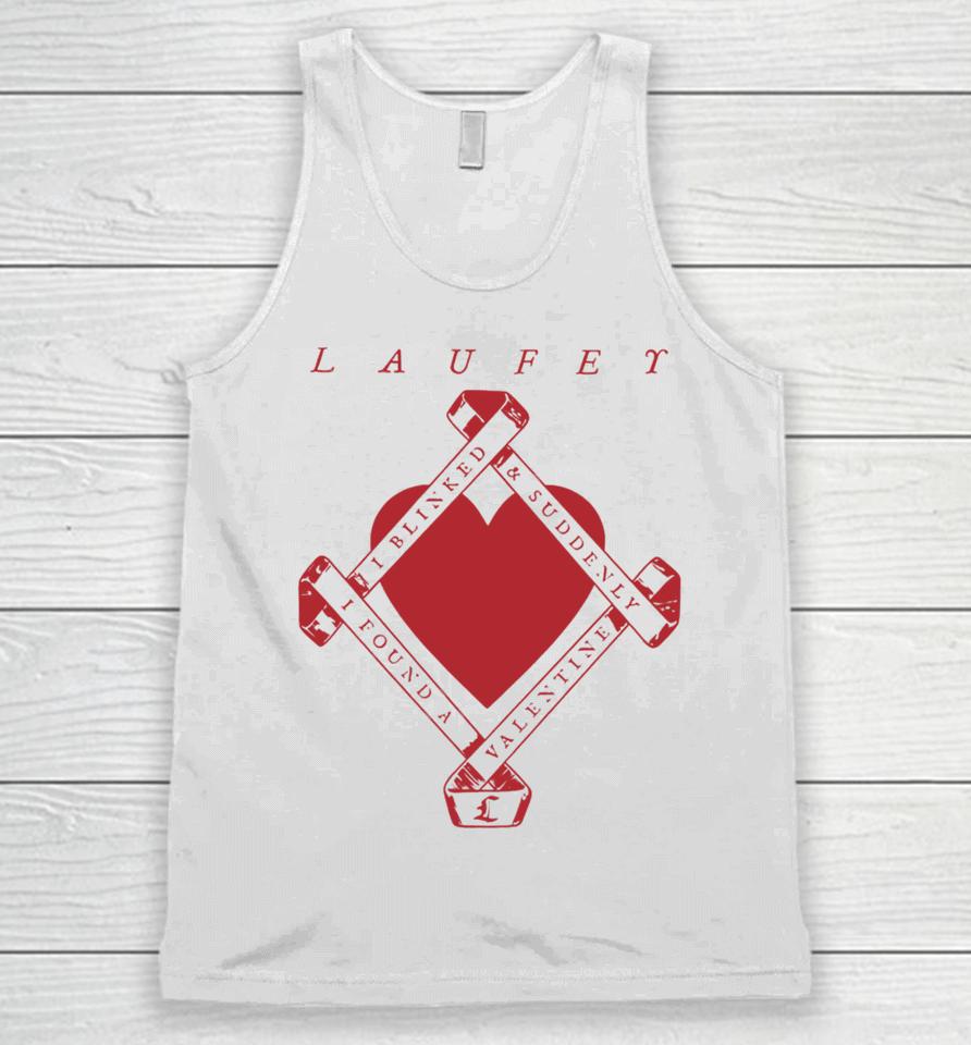 Laufey I Blinked And Suddenly I Found A Valentine Unisex Tank Top