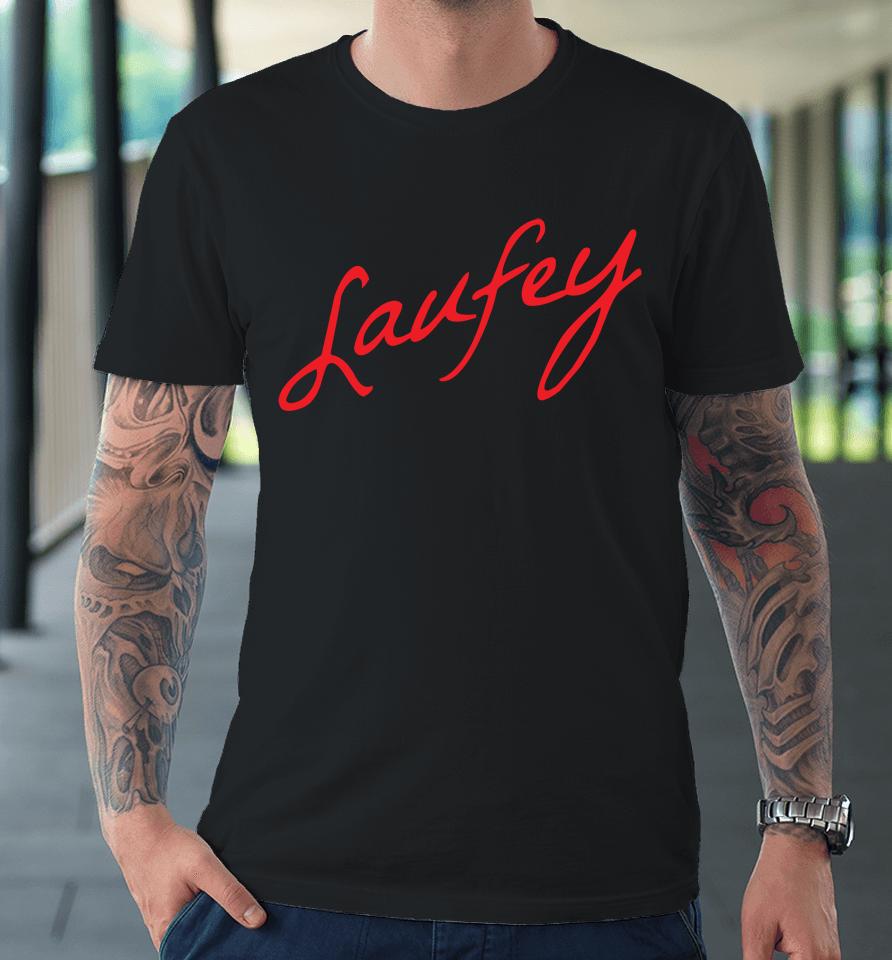 Laufey Merch Embroidered Signature Premium T-Shirt