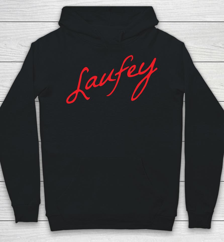 Laufey Merch Embroidered Signature Hoodie