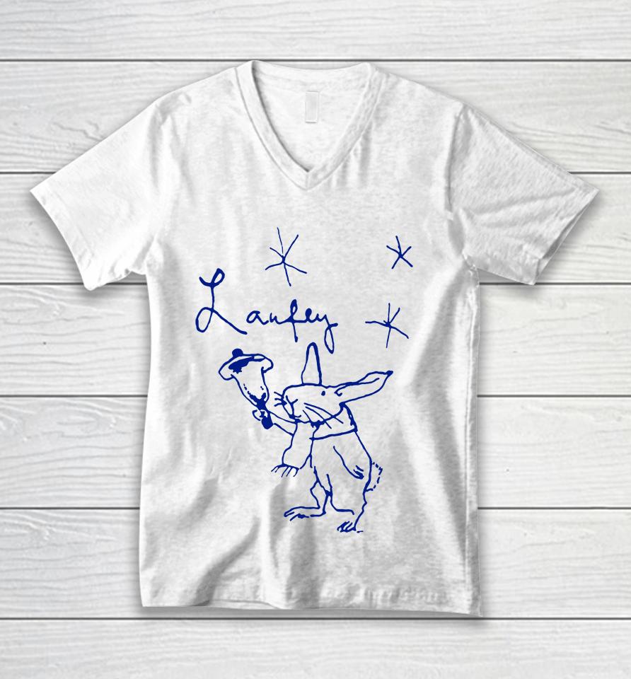 Laufey Merch Jingle Bunny Unisex V-Neck T-Shirt