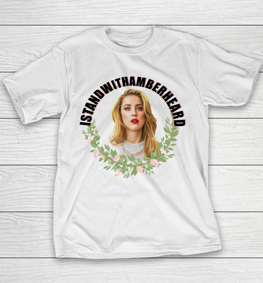 Lauraslayed Cannes I Stand With Amber Heard Youth T-Shirt