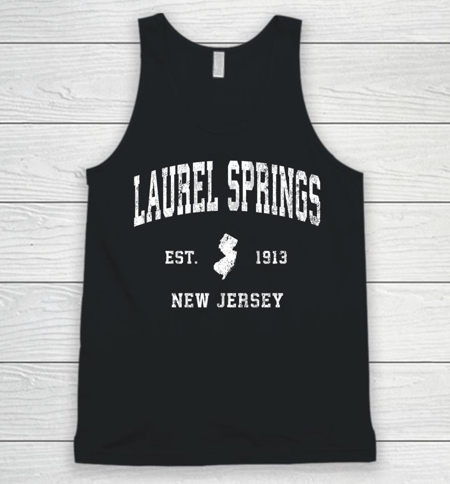 Laurel Springs New Jersey Nj Vintage Athletic Sports Design Unisex Tank Top