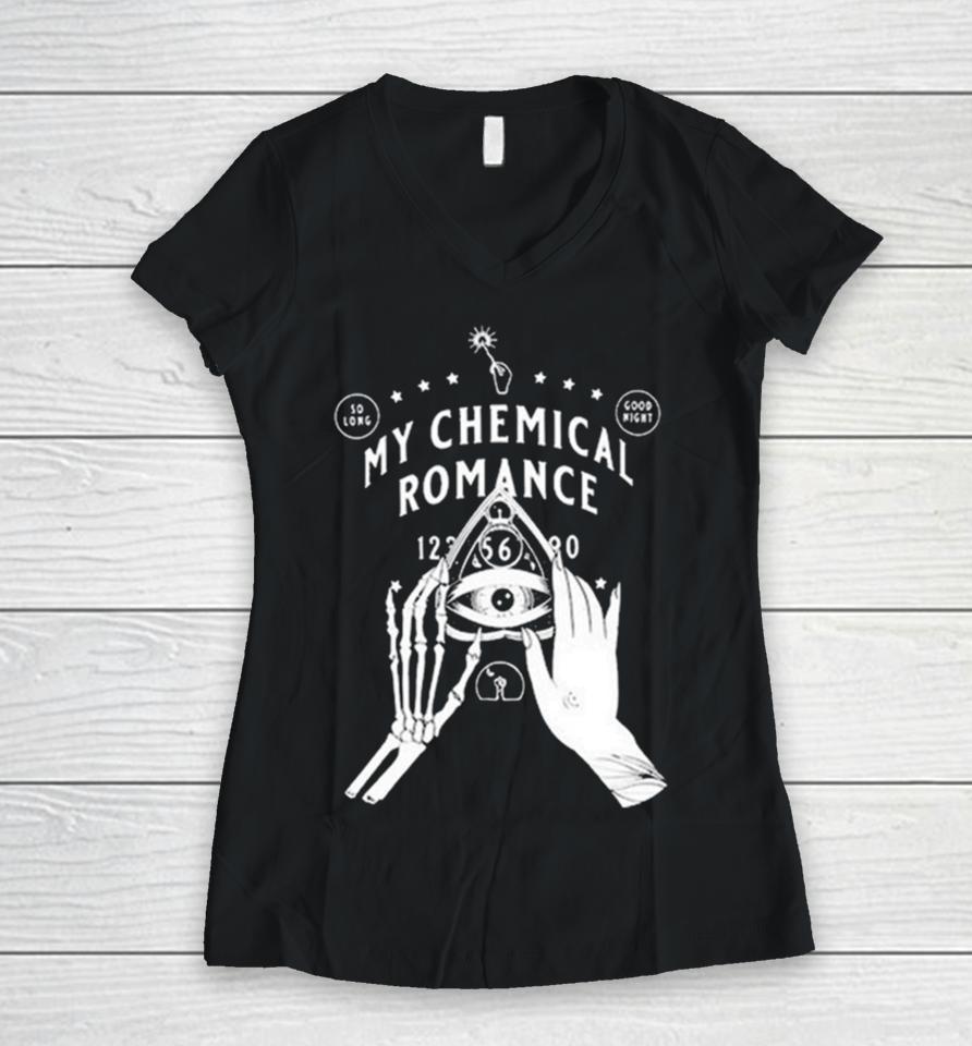 Lauzi O.o Spirit Board My Chemical Romance Women V-Neck T-Shirt