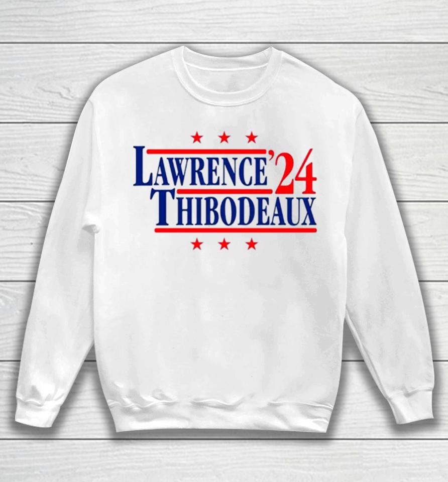 Lawrence And Thibodeaux ’24 New York Football Legends Political Campaign Parody Sweatshirt