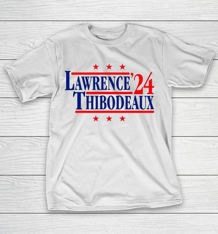 Lawrence And Thibodeaux ’24 New York Football Legends Political Campaign Parody T-Shirt