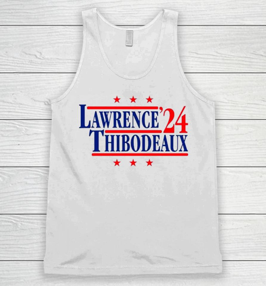 Lawrence And Thibodeaux ’24 New York Football Legends Political Campaign Parody Unisex Tank Top