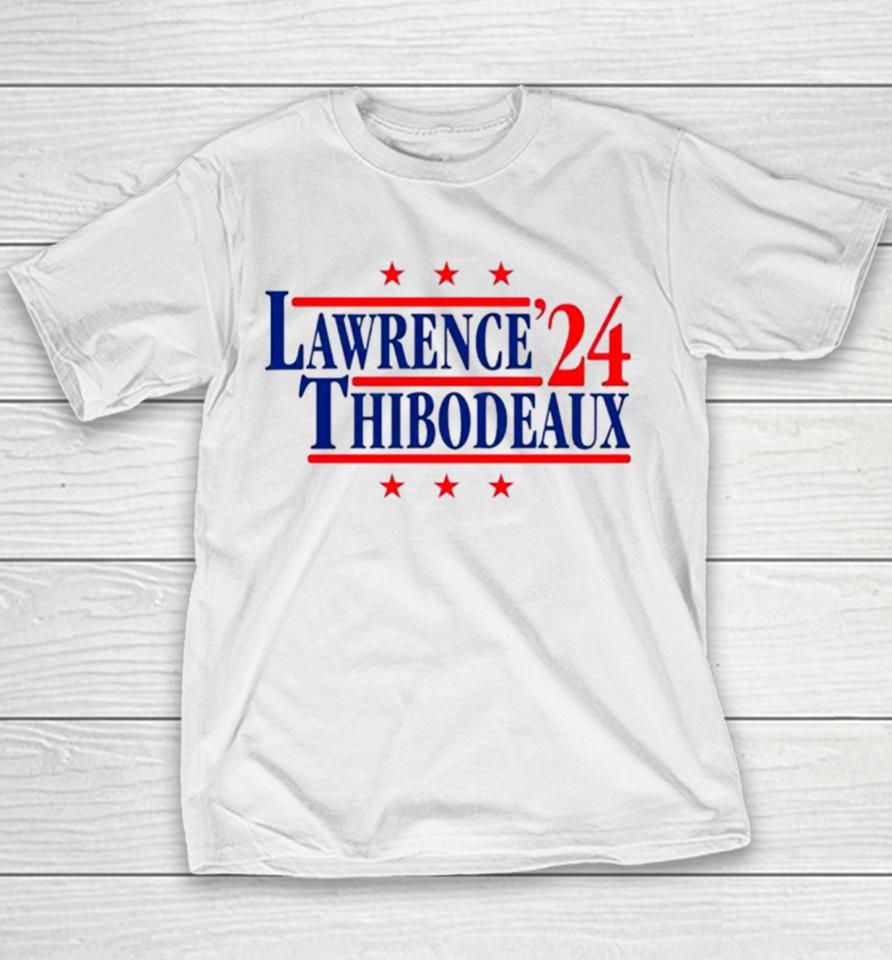 Lawrence And Thibodeaux ’24 New York Football Legends Political Campaign Parody Youth T-Shirt