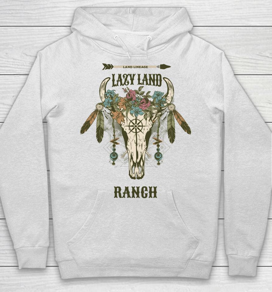 Lazy Land Ranch Cow Skull Hoodie