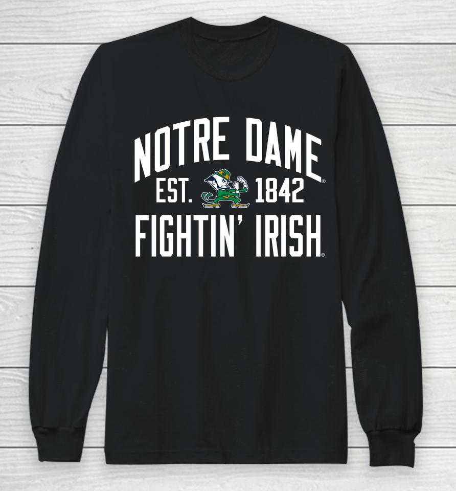 League Collegiate 1274 Victory Falls Ncaa Notre Dame Fighting Irish Long Sleeve T-Shirt