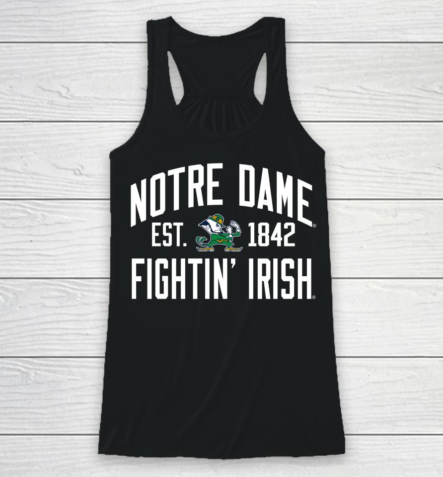 League Collegiate 1274 Victory Falls Ncaa Notre Dame Fighting Irish Racerback Tank
