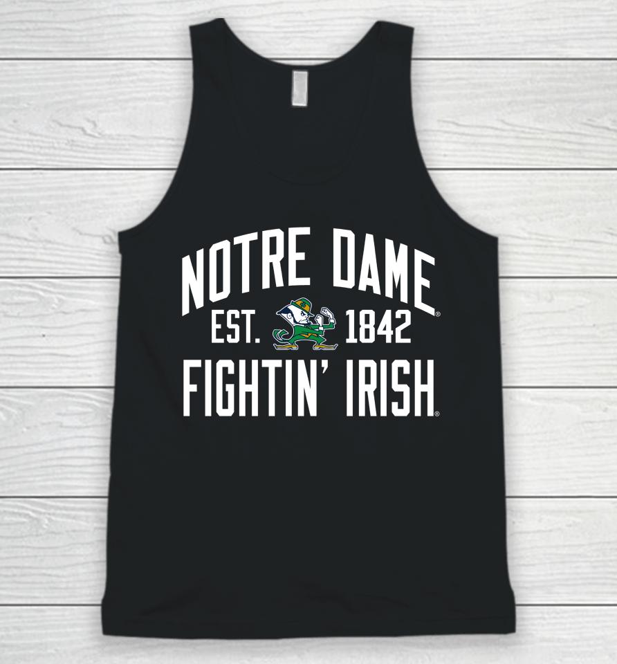 League Collegiate 1274 Victory Falls Ncaa Notre Dame Fighting Irish Unisex Tank Top
