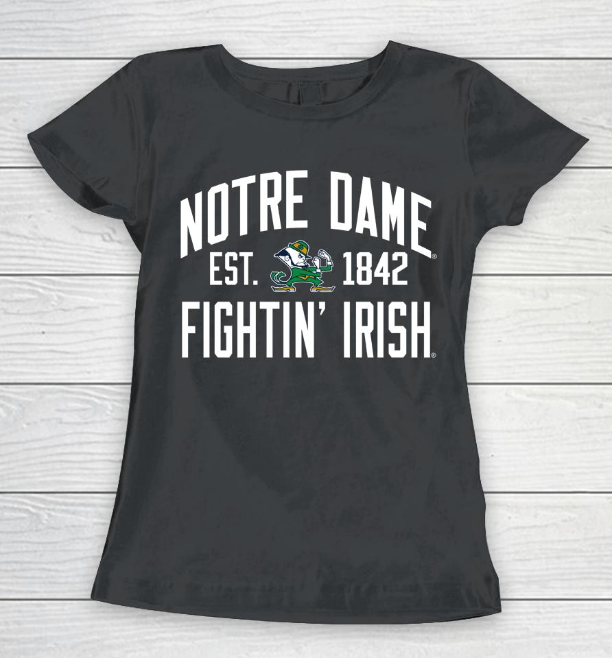 League Collegiate 1274 Victory Falls Ncaa Notre Dame Fighting Irish Women T-Shirt