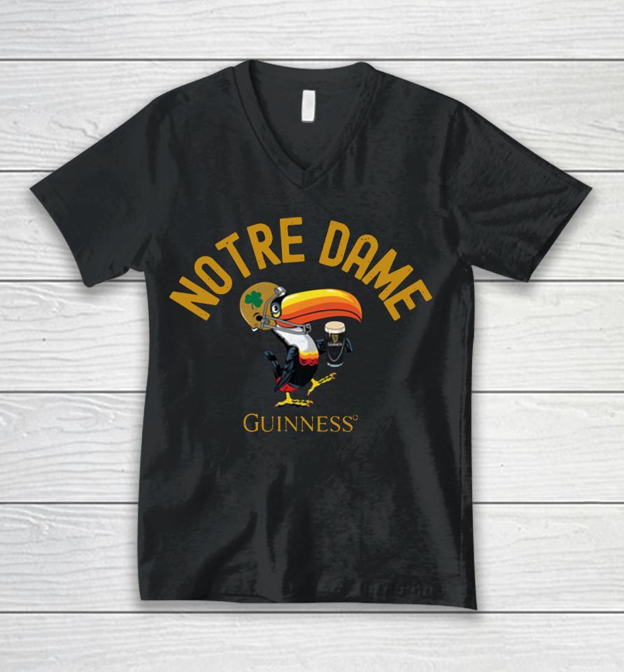 League Collegiate 2022 Notre Dame Fighting Irish Guinness Victory Falls Tri-Blend Unisex V-Neck T-Shirt