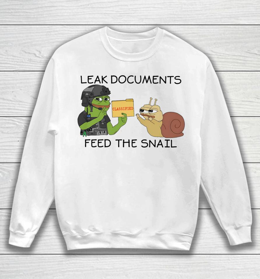 Leak Documents Classified Feed The Snail Sweatshirt