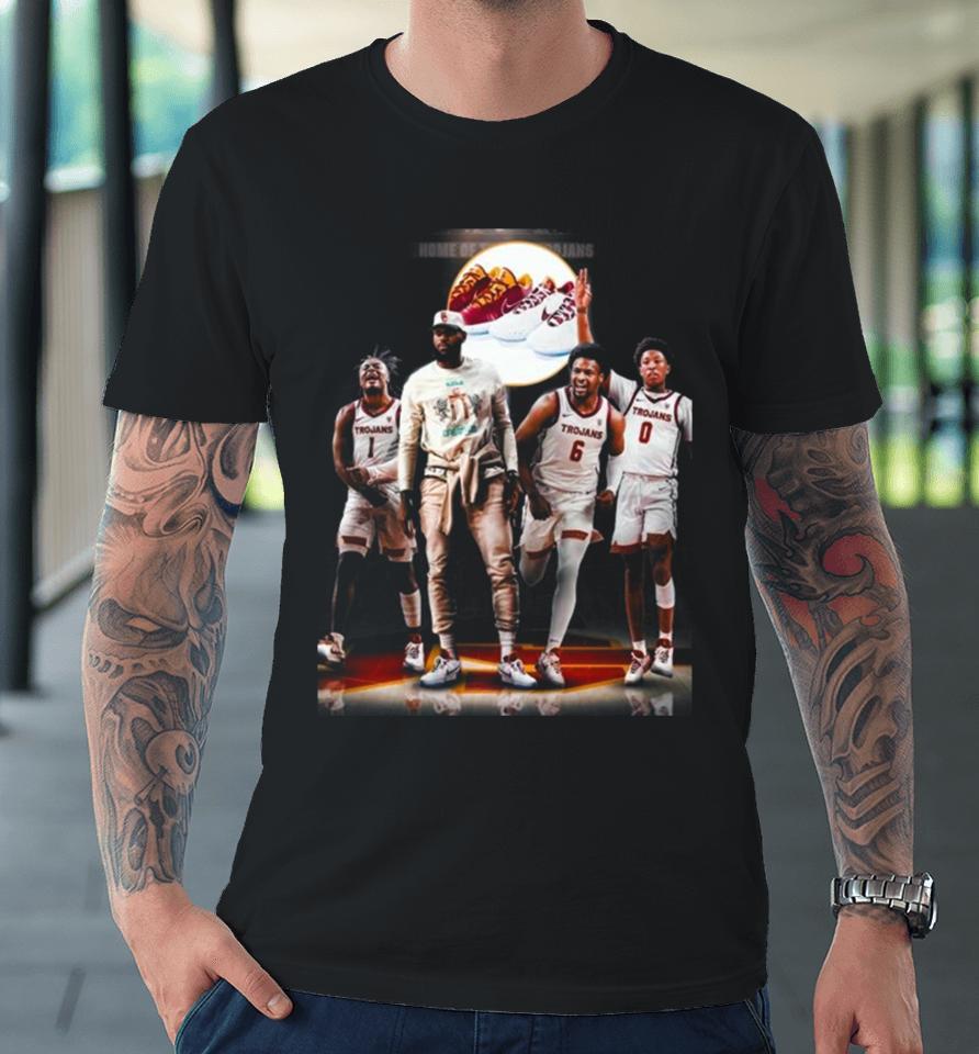 Lebron James Gifted The Whole Usc Trojan Basketball Team Their Own Exclusive Lebron 21S Premium T-Shirt