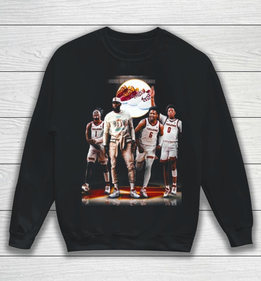 Lebron James Gifted The Whole Usc Trojan Basketball Team Their Own Exclusive Lebron 21S Sweatshirt